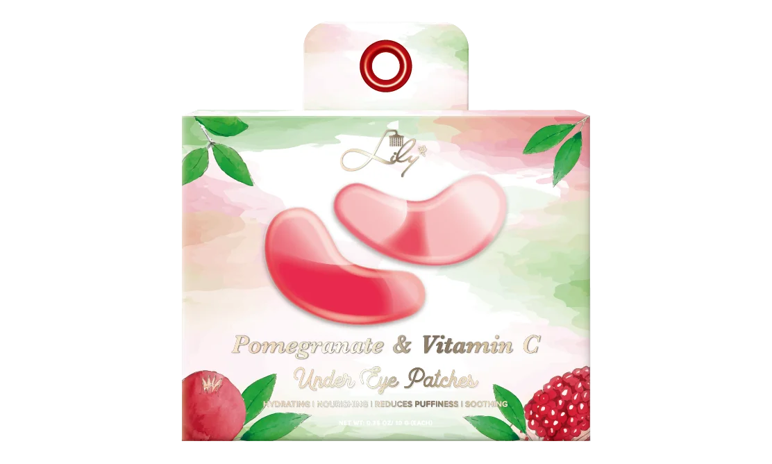 Best Quality Private Label Hydrating & Nourishing Pomegranate Under Eye Patches Manufacturer - Lily Bath 1
