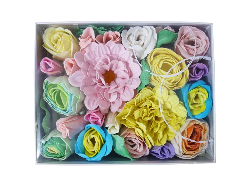 Luxury Beautiful Flora Scented Roses Flower Petals Soap 1