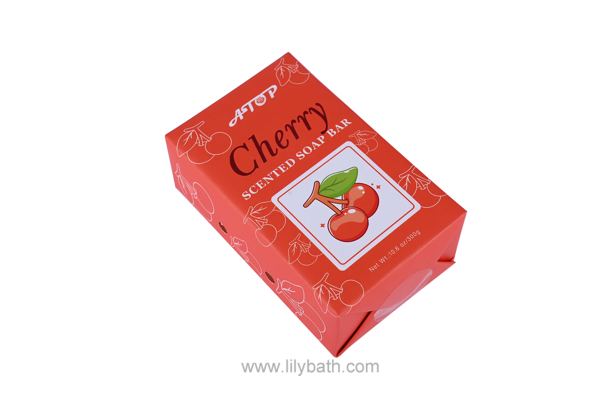 चेरी सुगंधित साबुन बार मीठा और ताज़ा सफाई स्नान - लिली बाथ 1