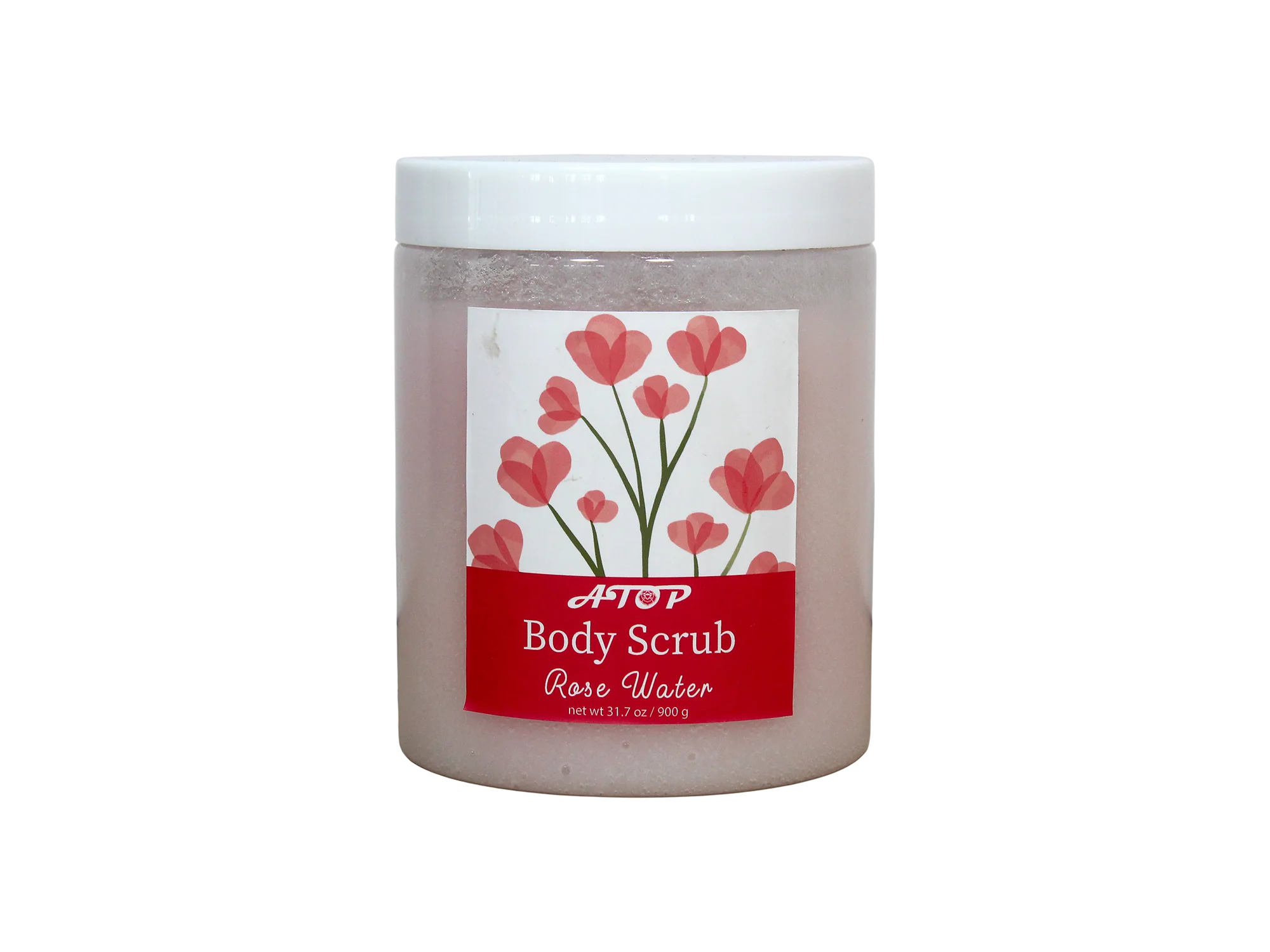 rose water body scrub