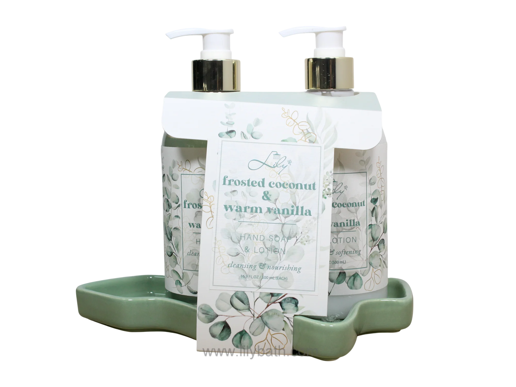 ceramic tray hand soap set