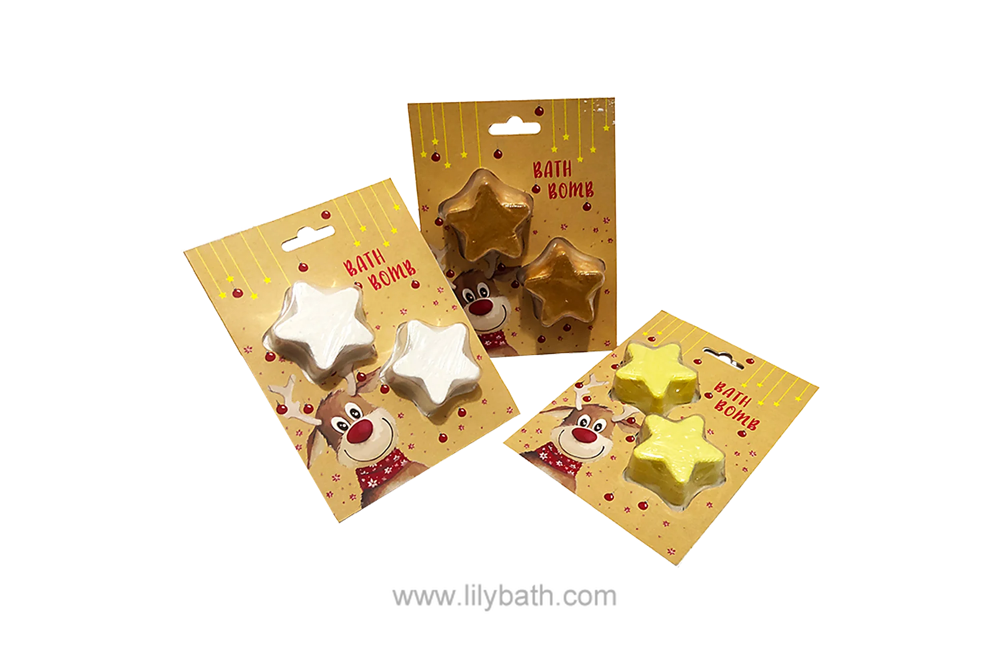 बच्चों के लिए तारे के आकार का स्नान बम