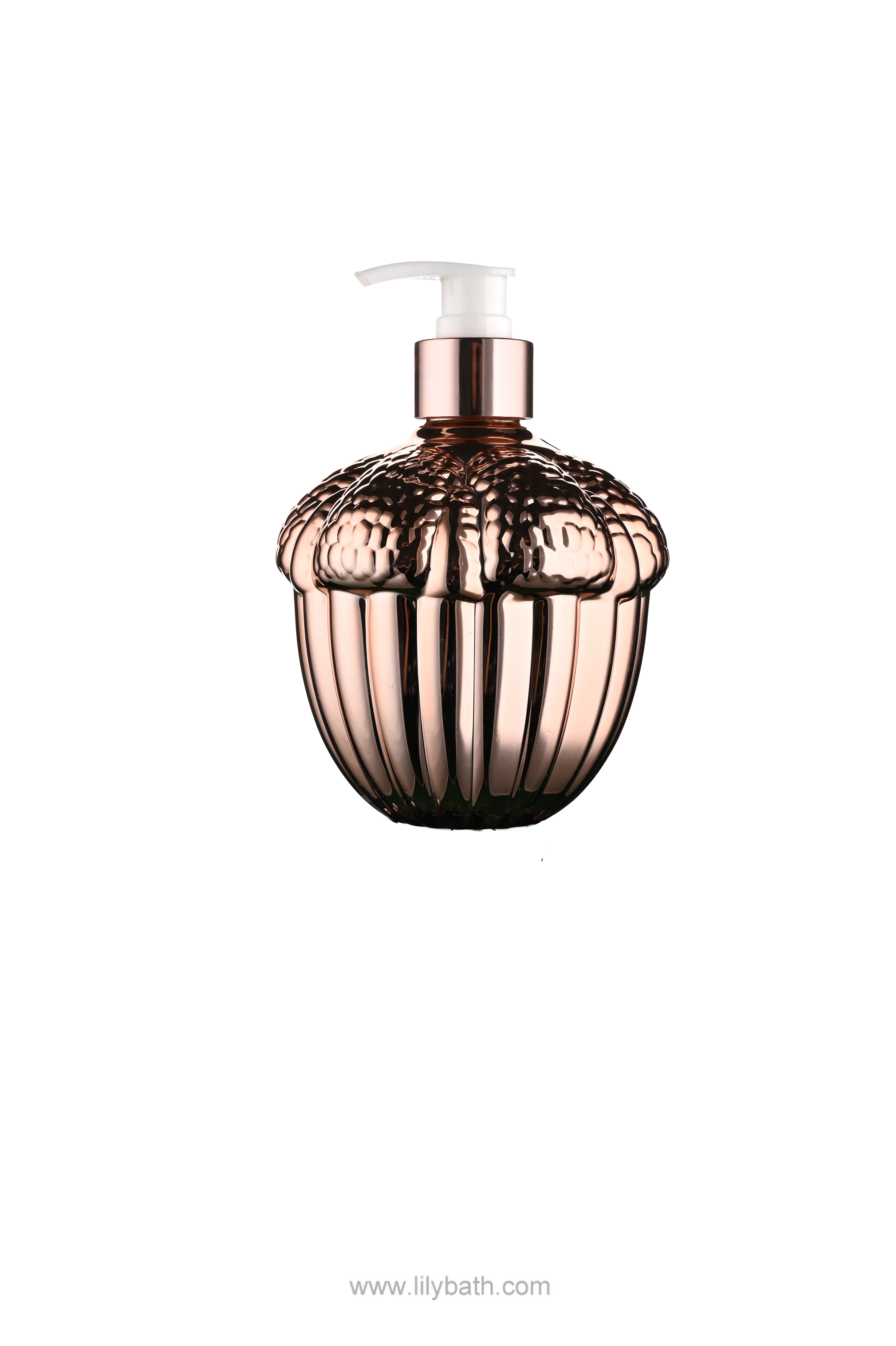Exquisitely Electroplated Acorn Shaped Hand Soap Dispenser - Luxury Electroplated Acorn Soap Dispenser, Elegant Decor for Bathroom & Kitchen 1