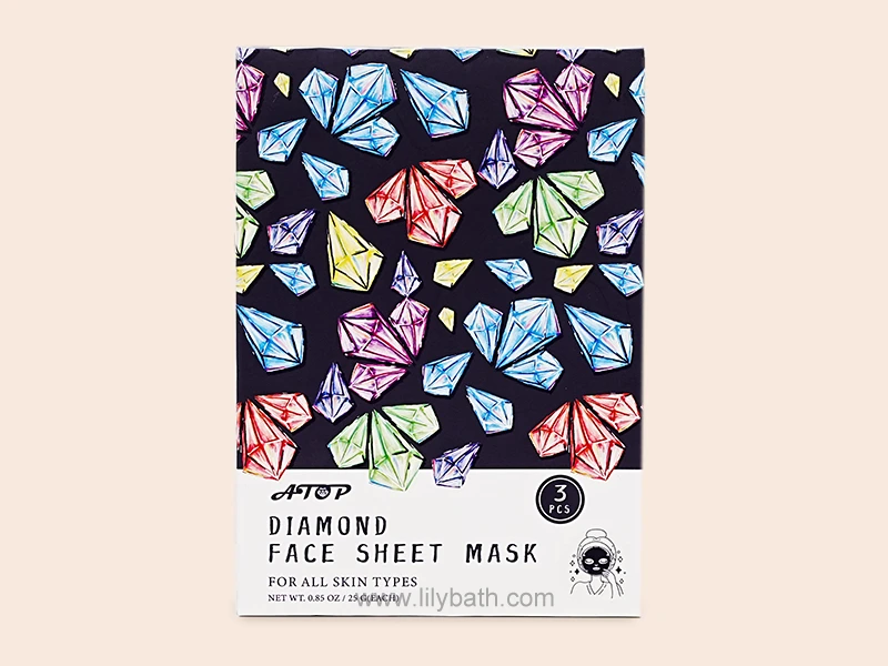 सूखी त्वचा के लिए निजी लेबल डायमंड फेस शीट मास्क मॉइस्चराइजिंग - लिली स्नान 1