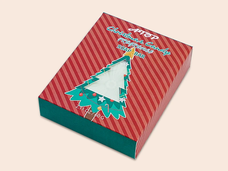 Private Label Soap Bar with Christmas Candy Scent for Kids - Lily Bath 1