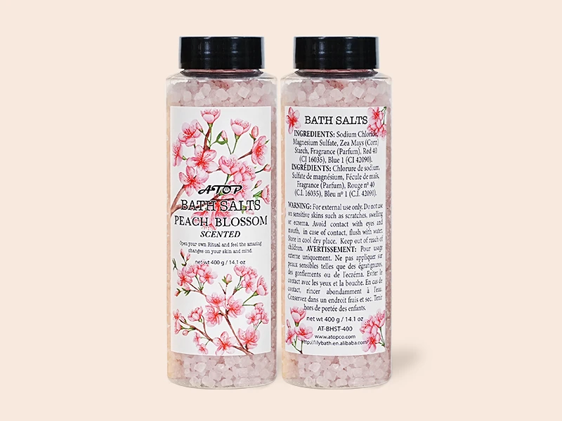 Private Label Floral Scented Bath Salts for All Skin Types - Lily Bath 1