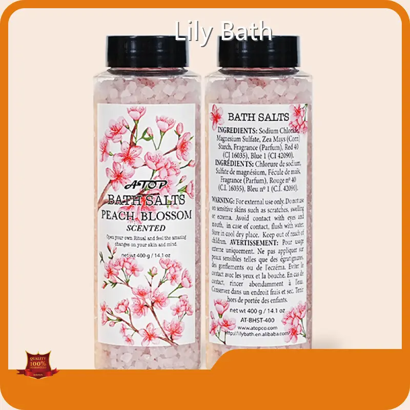 Customized Bath Salts Supplier Featuring a Plastic Cap - - Lily Bath 1
