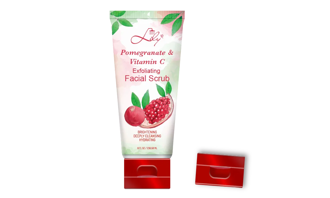 Wholesale Private Label Pomegranate & Vitamin C Exfoliating Facial Scrub Manufacturer - Lily Bath 1