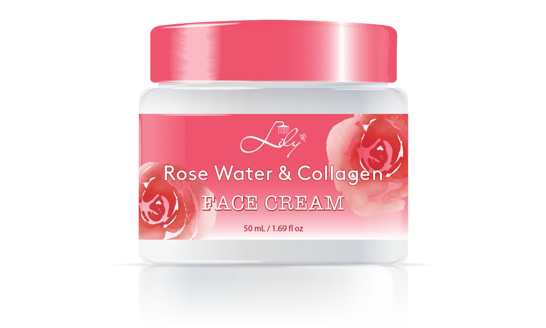Elegant Private Label Rose Water & Collagen Face Cream Manufacturer - Lily Bath 1