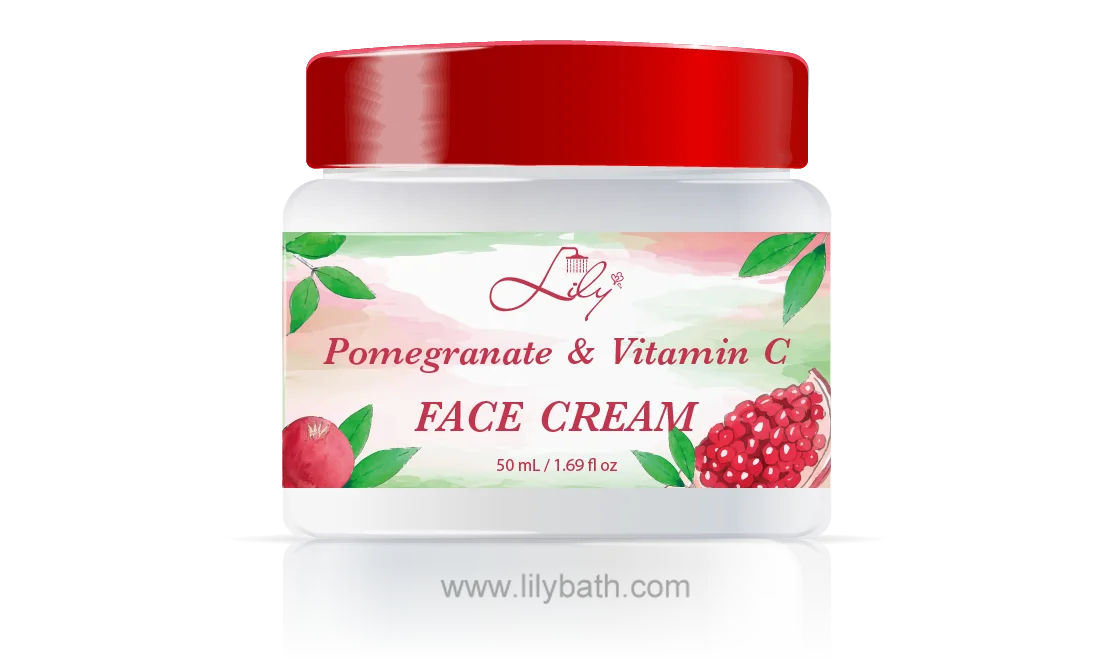 بہترین معیار کا نجی لیبل انار & وٹامن سی چہرے کریم مینوفیکچرر - للی غسل 1