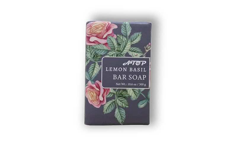 Passen Sie den Hersteller von Handelsmarken erfrischend Zitronenbasilikum -Seife an, Lily Bath 1