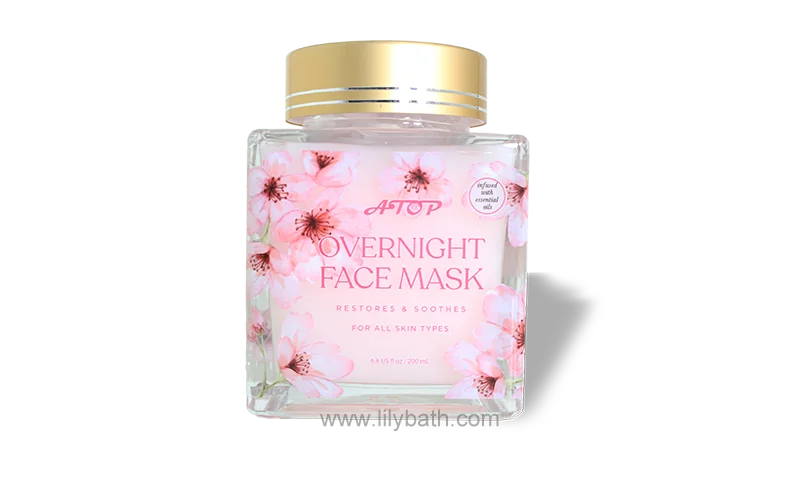 Customizable Private Label Floral Overnight Repair Liquid Face Mask Manufacturer - Lily Bath 1