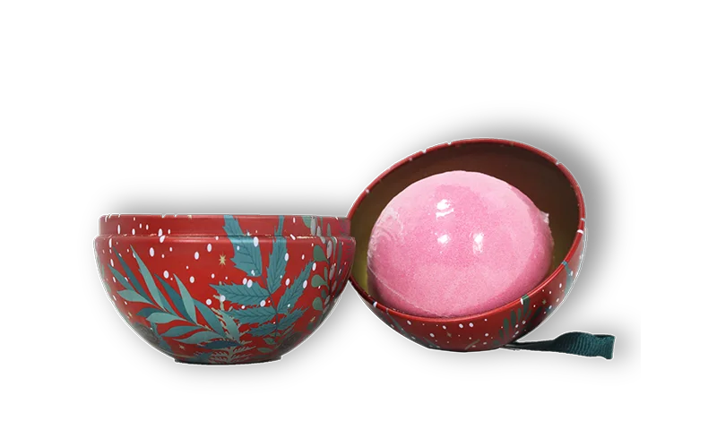 Customized Private Label Christmas Themed Metal-Boxed Bath Bomb Manufacturer - Lily Bath 1