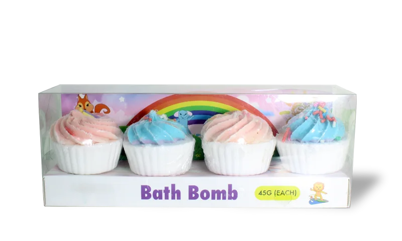 Private Label Cupcake-Shaped Bath Bomb for Kids - Lily Bath 1