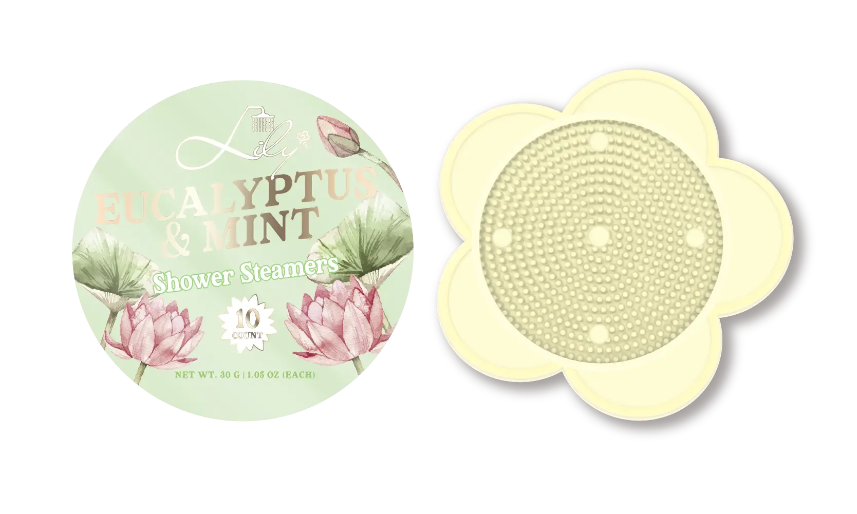 Shower Steamers Lotus-shaped Bottle - - Lily Bath 7