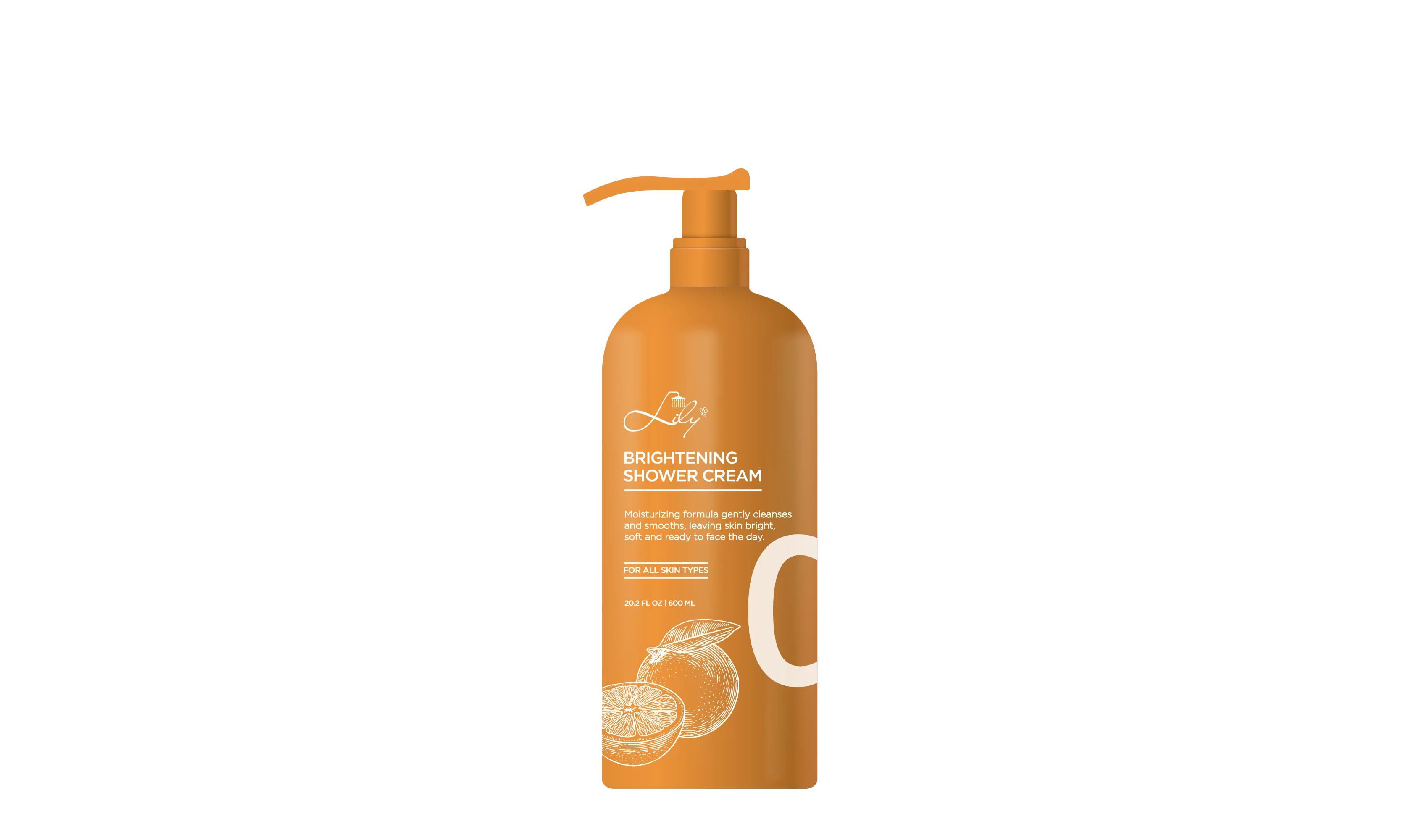 Étiquette privée personnalisée Éclaircissement de la vitamine C Fabricant de crème de douche - Citrus - Bain de lys 1