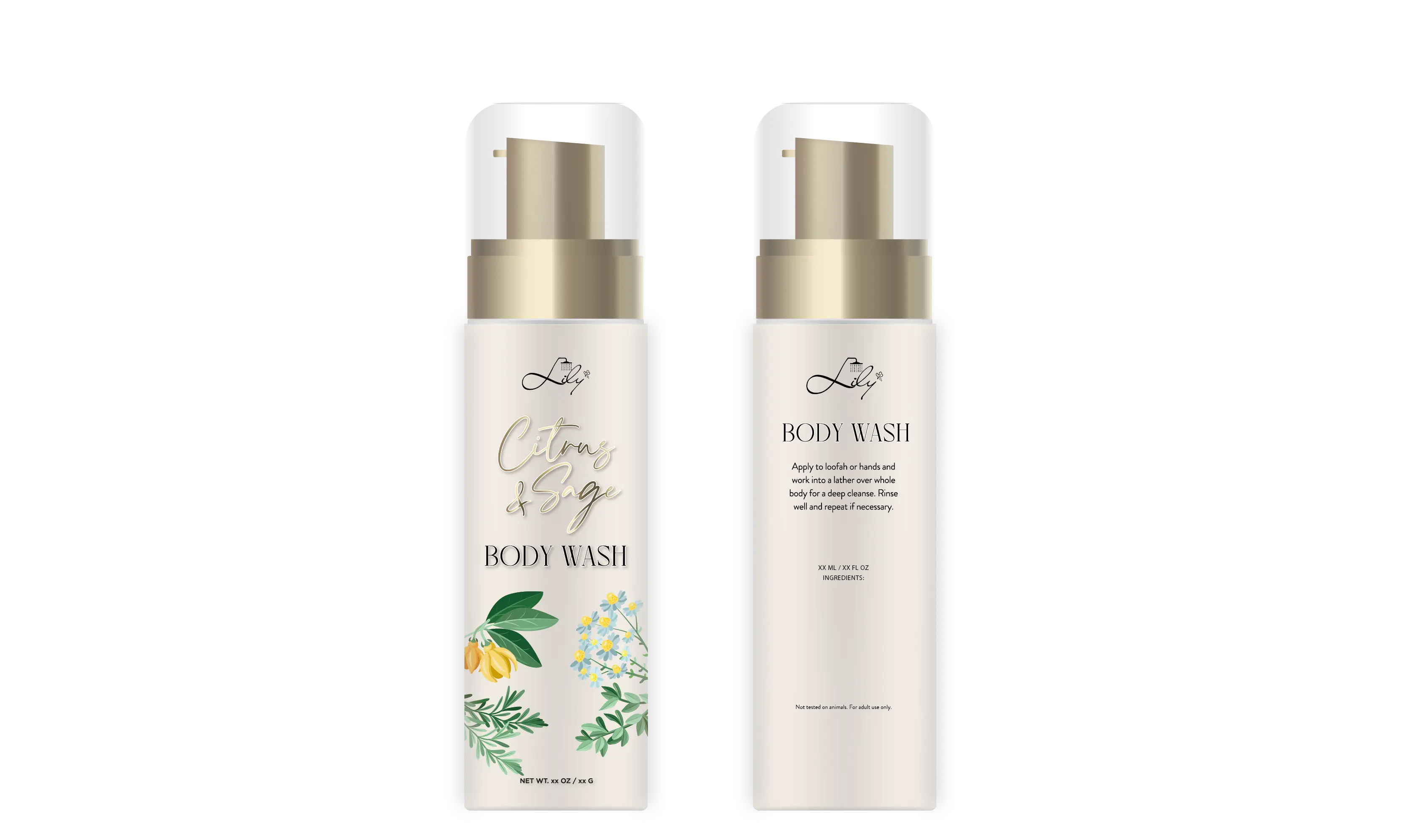 Best Quality Body Wash Electroplated Cap - - Lily Bath 2