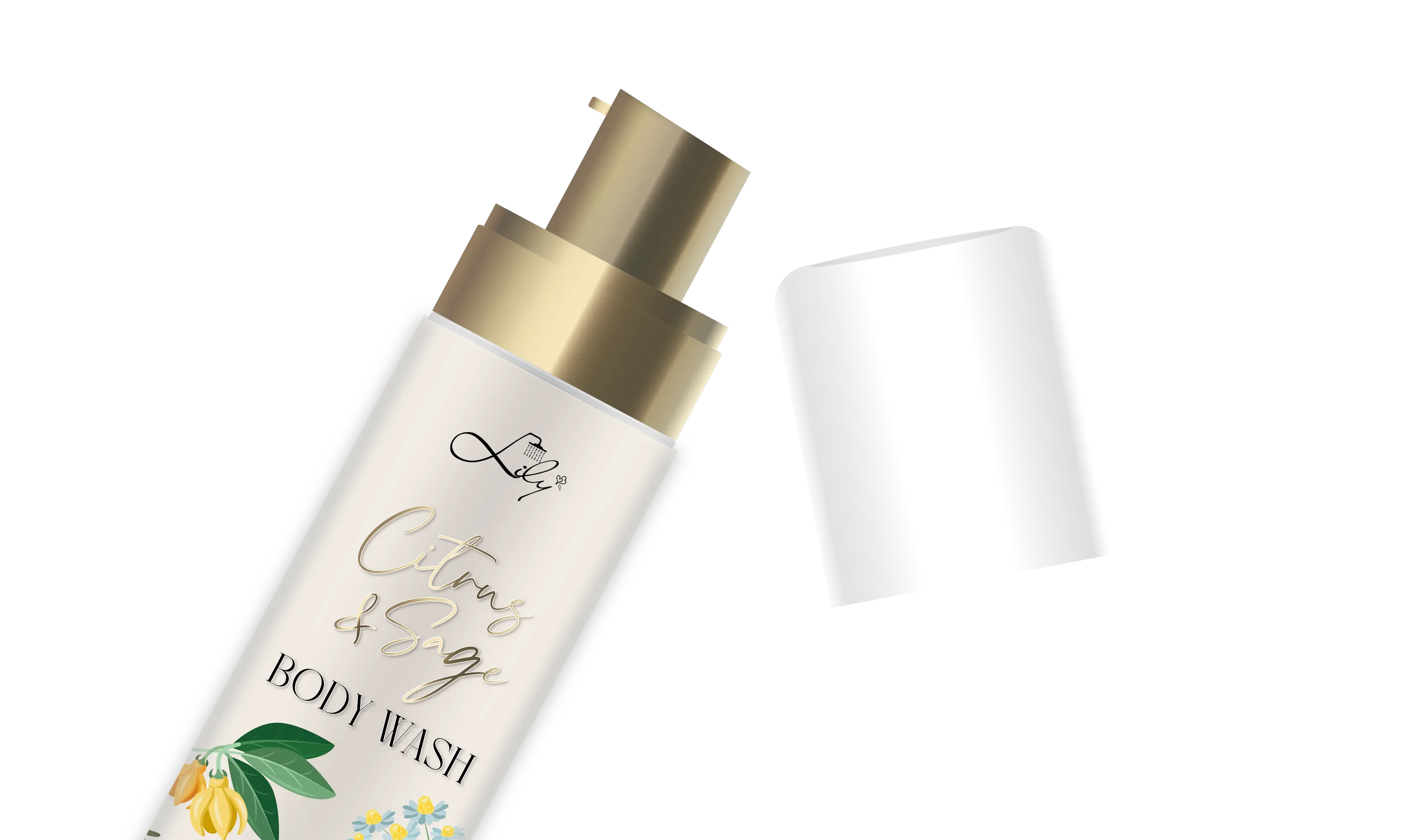 Best Quality Body Wash Electroplated Cap - - Lily Bath 5