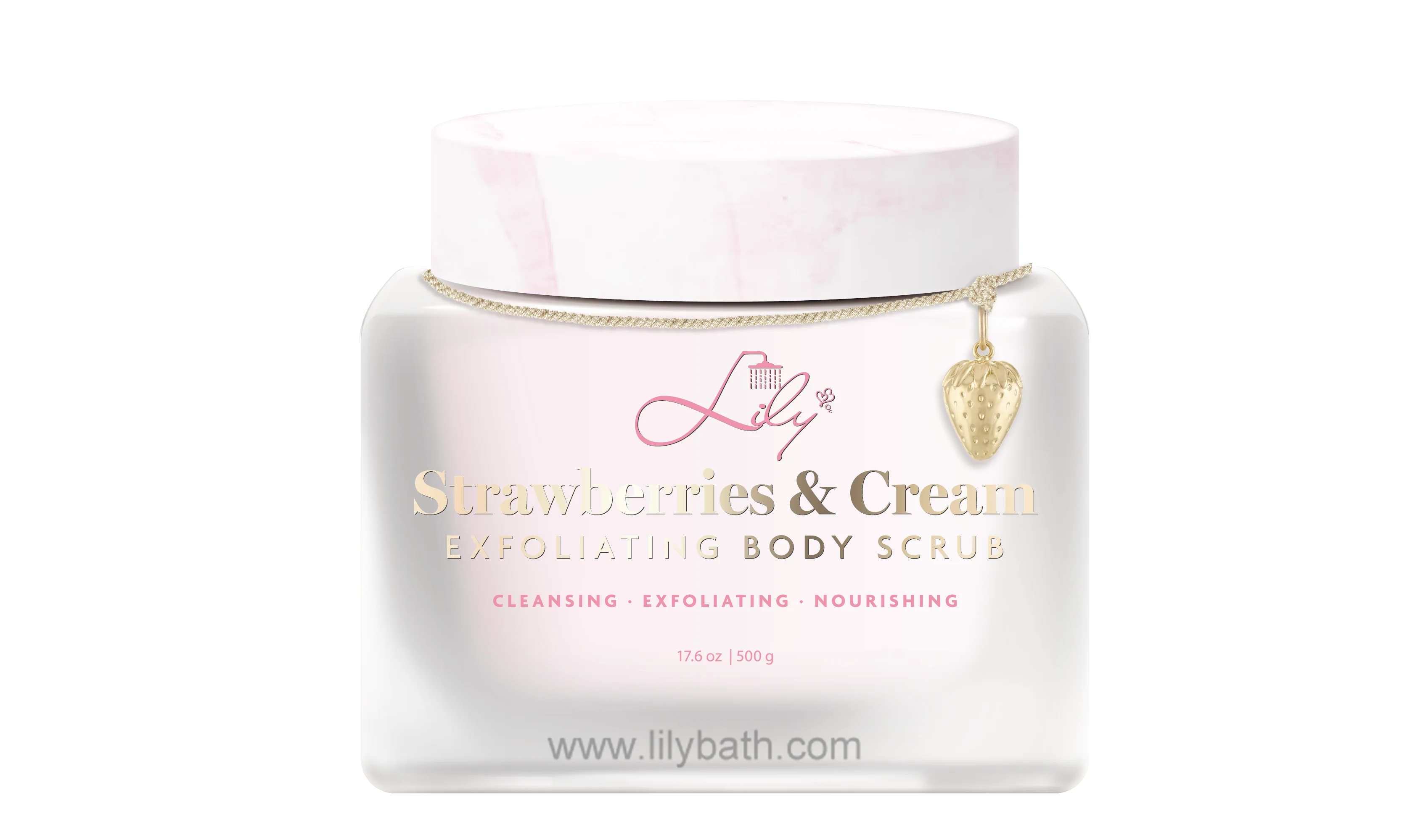 চমত্কার ব্যক্তিগত লেবেল স্ট্রবেরি & ক্রিম এক্সফোলিয়েটিং বডি স্ক্রাব প্রস্তুতকারক - লিলি স্নান 1