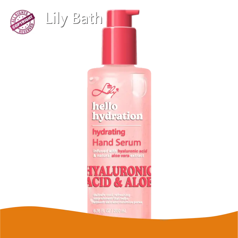 Custom Hand Care Sandblasting Glass Bottle - - Lily Bath 1