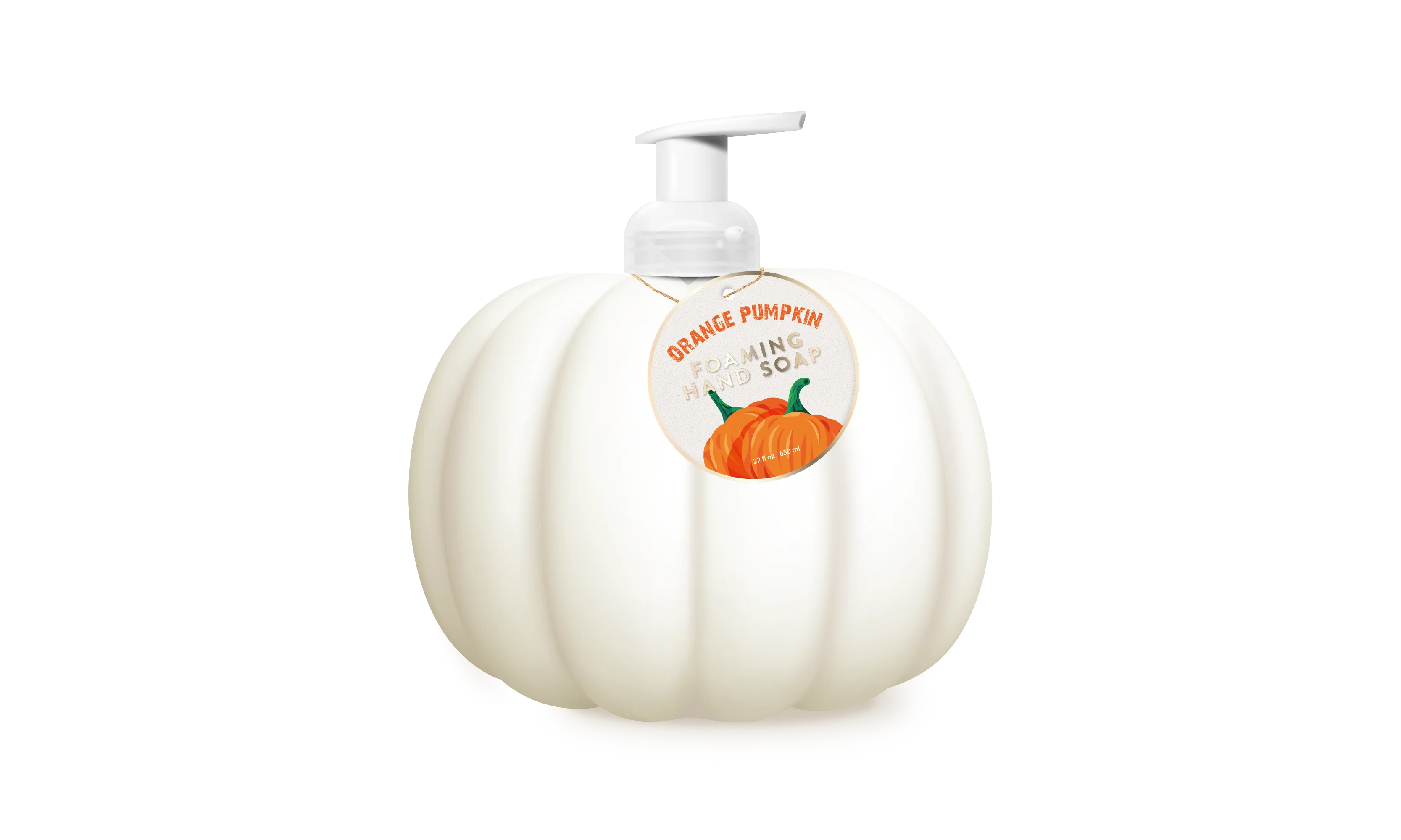 可定制的私人標籤特殊形狀瓶橙色南瓜泡沫肥皂製造商-Lily Bath 1