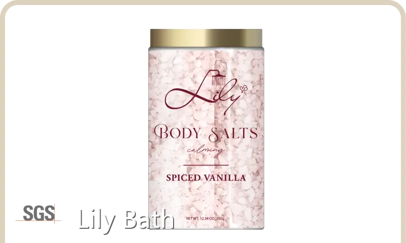 Private Label Bath Salts Pink - - Lily Bath 1