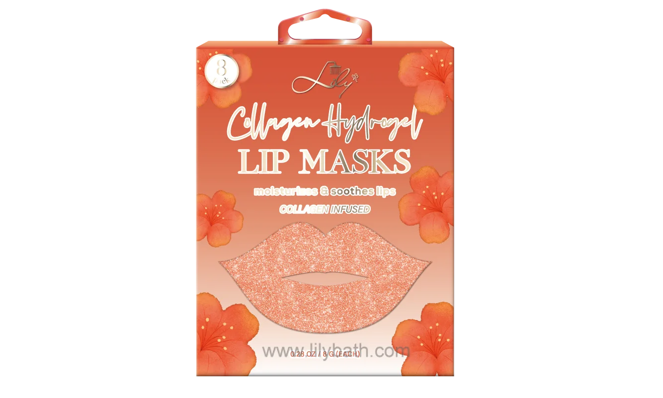 乾燥した唇のためにコラーゲン保湿を吹き込んだ牡丹ハイドロゲルリップマスク - リリーバス 1