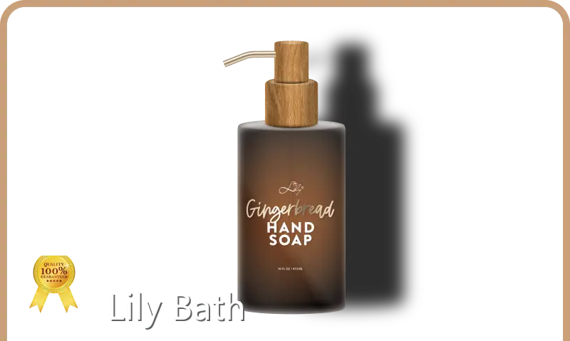 Private Label Hand Care Sandblasting Glass Bottle by Lily Bath 1