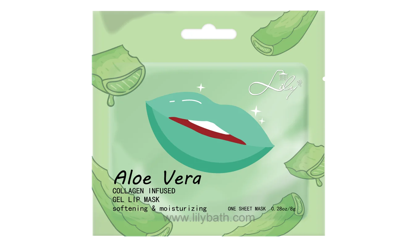 ماسک های لب آلوئه ورا هیدراتاسیون در بسته بندی برچسب خصوصی OEM همه - حمام لیلی 1
