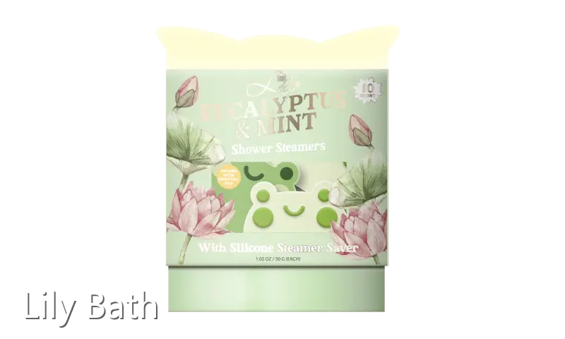 Customized Private Label Frog Shaped Eucalyptus & Mint Shower Steamers Manufacturer - Infused with Essential Oils - Lily Bath-1 1