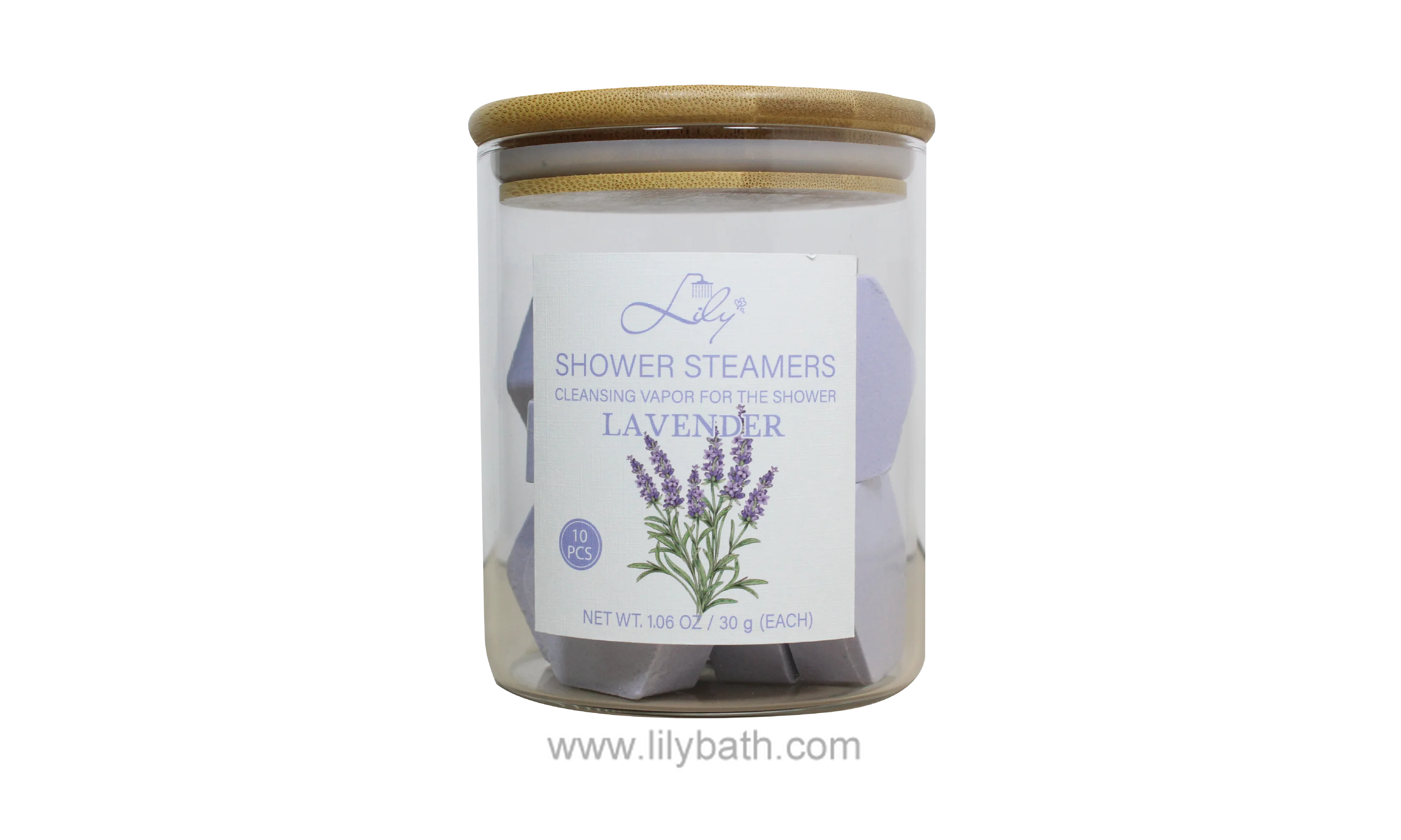 高質量的OEM定制專用標籤清潔&舒緩薰衣草淋浴蒸鍋製造商 - 百合浴缸 1