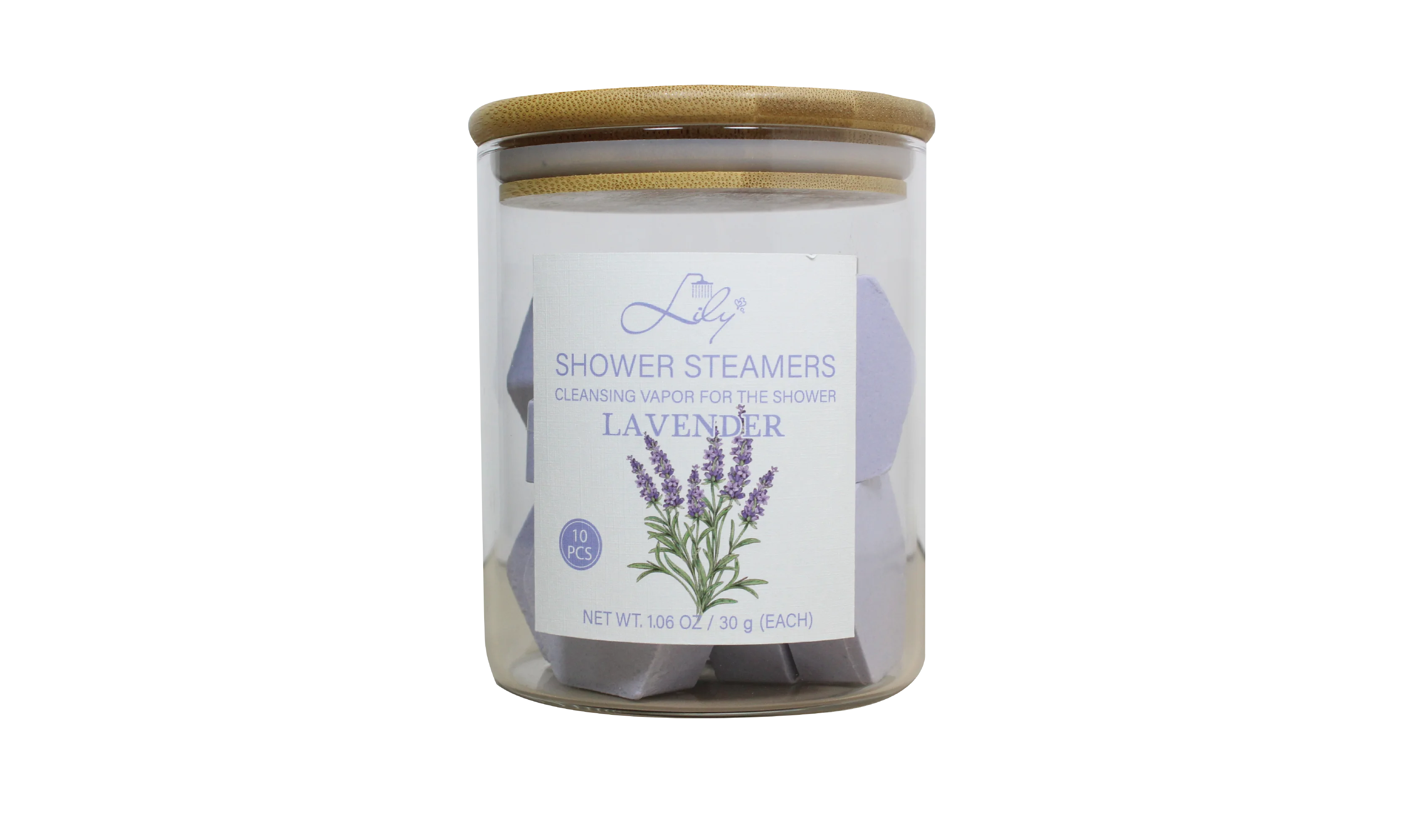 Limpieza de etiquetas privadas personalizadas OEM de alta calidad & Fabricante de vaporizador de ducha de lavanda relajante - Baño Lily 1