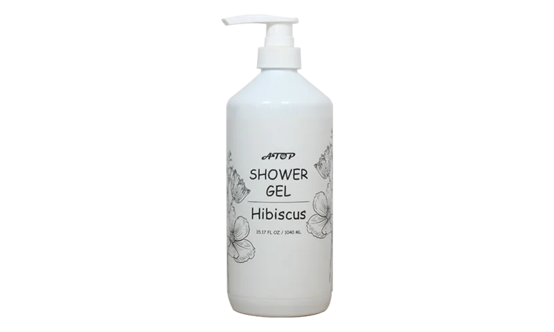 Cleansing & Nourishing Shower Gel in Private Label Bottle with Hibiscus Scent - Lily Bath 1