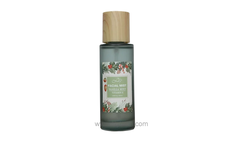 Vanilla Mint Facial Serum in Private Label Bottle Infused with Vitamin E for All Skin Types - Lily Bath 1