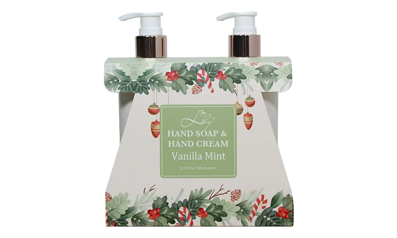 Vanilla Mint Handseife & Handcreme -Sammlung Reinigung & Feuchtigkeits für alle Menschen - Lily Bath 1
