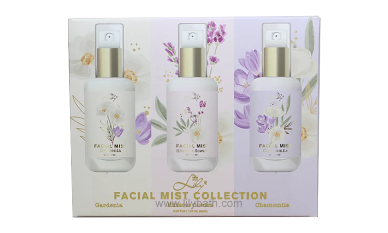 उपहार के लिए उपयुक्त शानदार निजी लेबल बॉक्स में फेशियल सीरम संग्रह खिलना - लिली स्नान 1