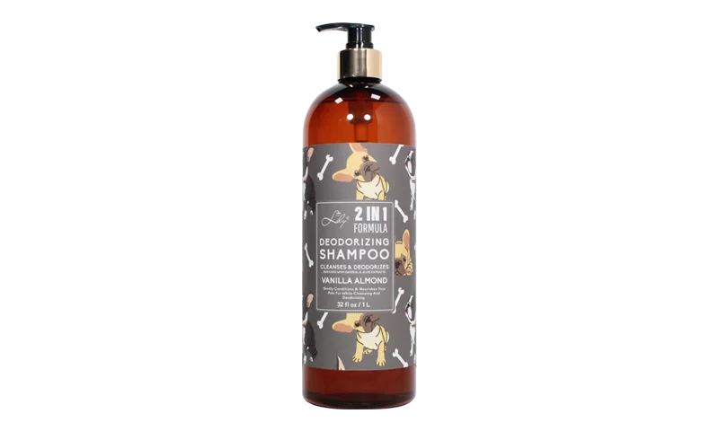 Cleanse perfumada de almendras de vainilla & Desodorizar 2 en 1 champú para mascotas para perros - baño de lirio 1