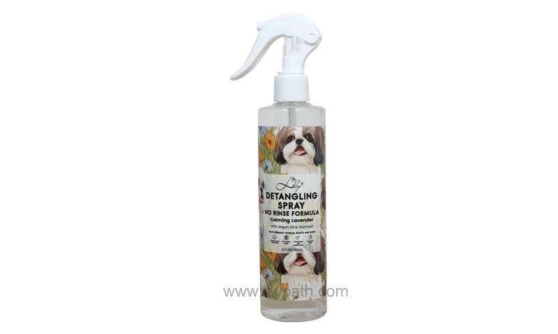 Pet Detangling Spray Use No-Rinse Formula Remove Tangles for Pets - Lily Bath 1