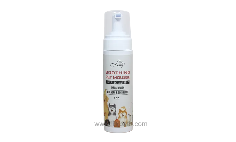 Beruhigende Haustiermousse mit Aloe Vera Feuchtigkeitsfeuchtigkeit & Kontrollgerüche für Haustiere - Lily Bad 1