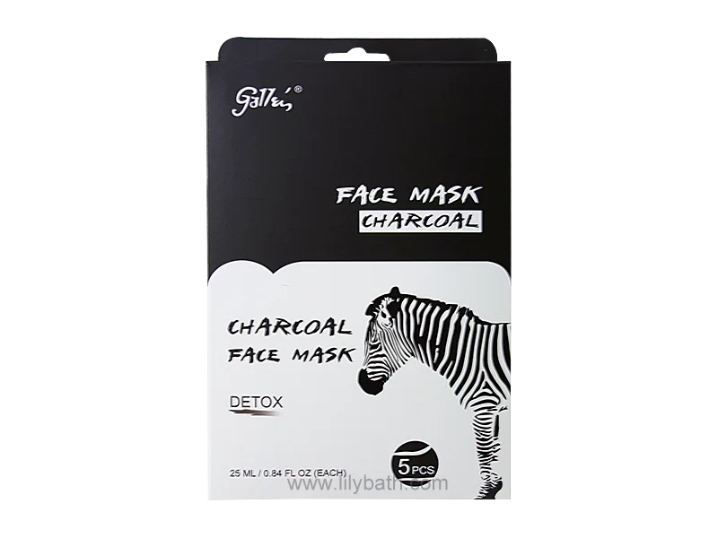 چارکول & ککڑی & ایلو ویرا چہرہ ماسک ہائیڈریٹنگ & خشک کے لئے ڈیٹوکسنگ & تاریک کھالیں - للی غسل 1