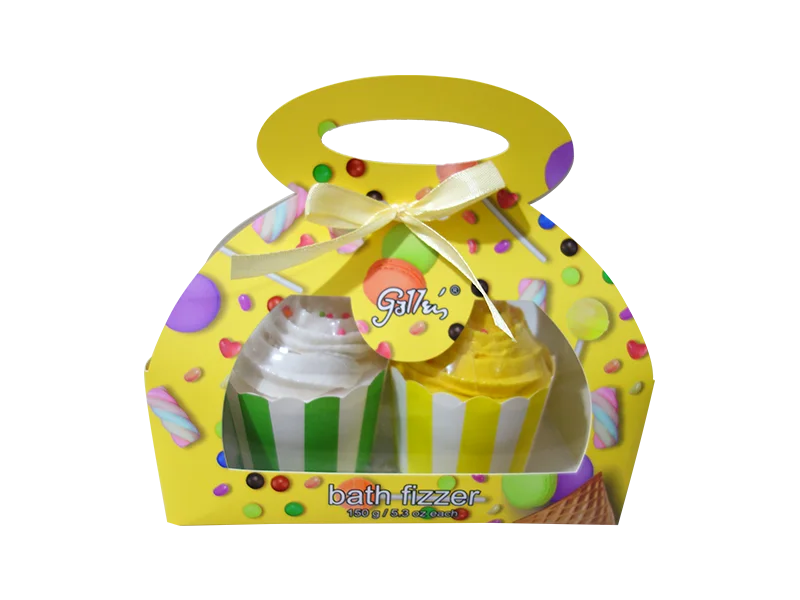 Handmade Bath Bombs with Cupcake-Shaped Fizzy Bath Treats for Kids & Adults - Lily Bath 1