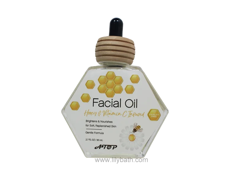 زيت الوجه بالعسل، استخدم تركيبة لطيفة غنية بالعسل الطبيعي المنعش والمشرق & المغذي - حمام الزنبق 1