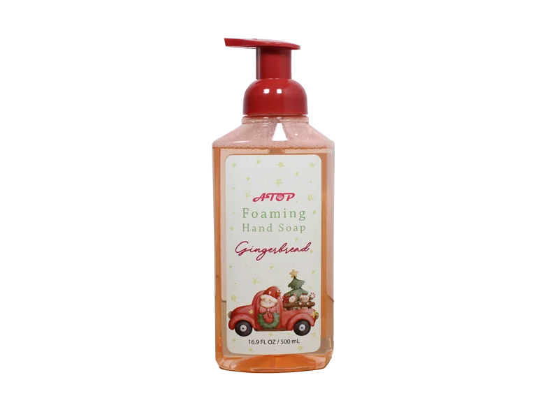 Lebkuchen-Schäumende Handseife, pflegend in einer festlichen Schaumpumpflasche – Lily Bath 1