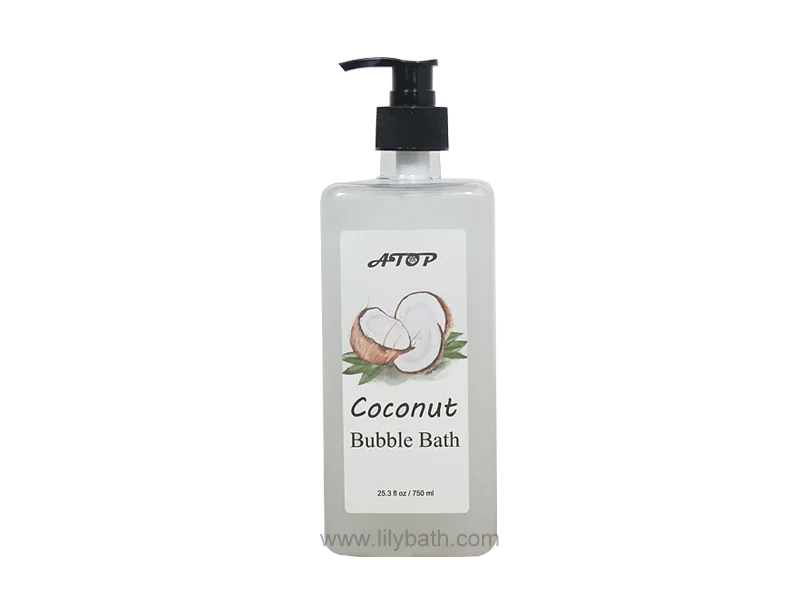 Coconut Bubble Bath Shower Gel Cleaning & Nourishing for All Skin Types - Lily Bath 1