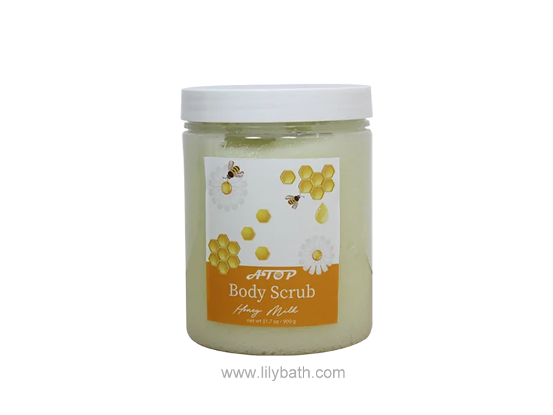 Honey Milk Body Scrub Gentle Nourishing Exfoliation for All Skin Types - Lily Bath 1