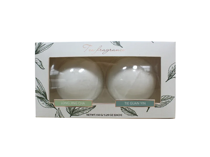 Bombas de baño con aroma a té Tie Guanyin Oolong & Bombas de baño con aroma a té Dragon Well - Lily Bath 1
