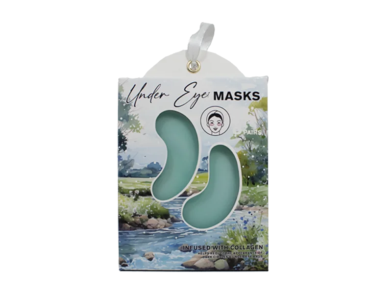 8 Pairs Collagen - Infused Under Eye Masks in Artistic Scenic Designs 1