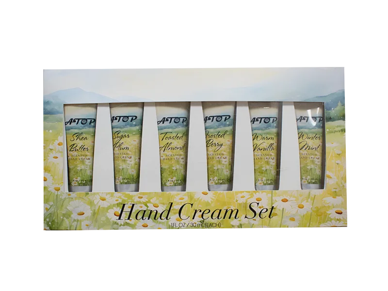Handcreme-Set Sheabutter & Vanille & Mandel & Geschenkbox mit Minzduft - Lily Bath 1