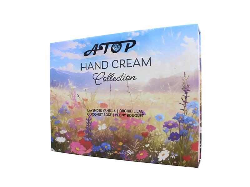 Luxury 4 Scented Hand Cream Collection with Recyclable Magnetic Rigid Cardboard Gift Box 1
