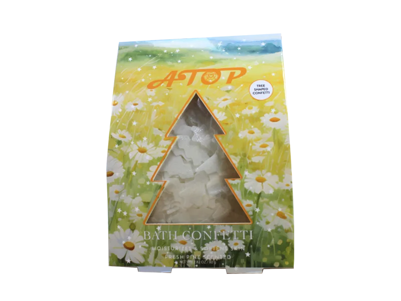 Customizable Private Label Organic Ingredients Bath Confetti in Tree Shape 1